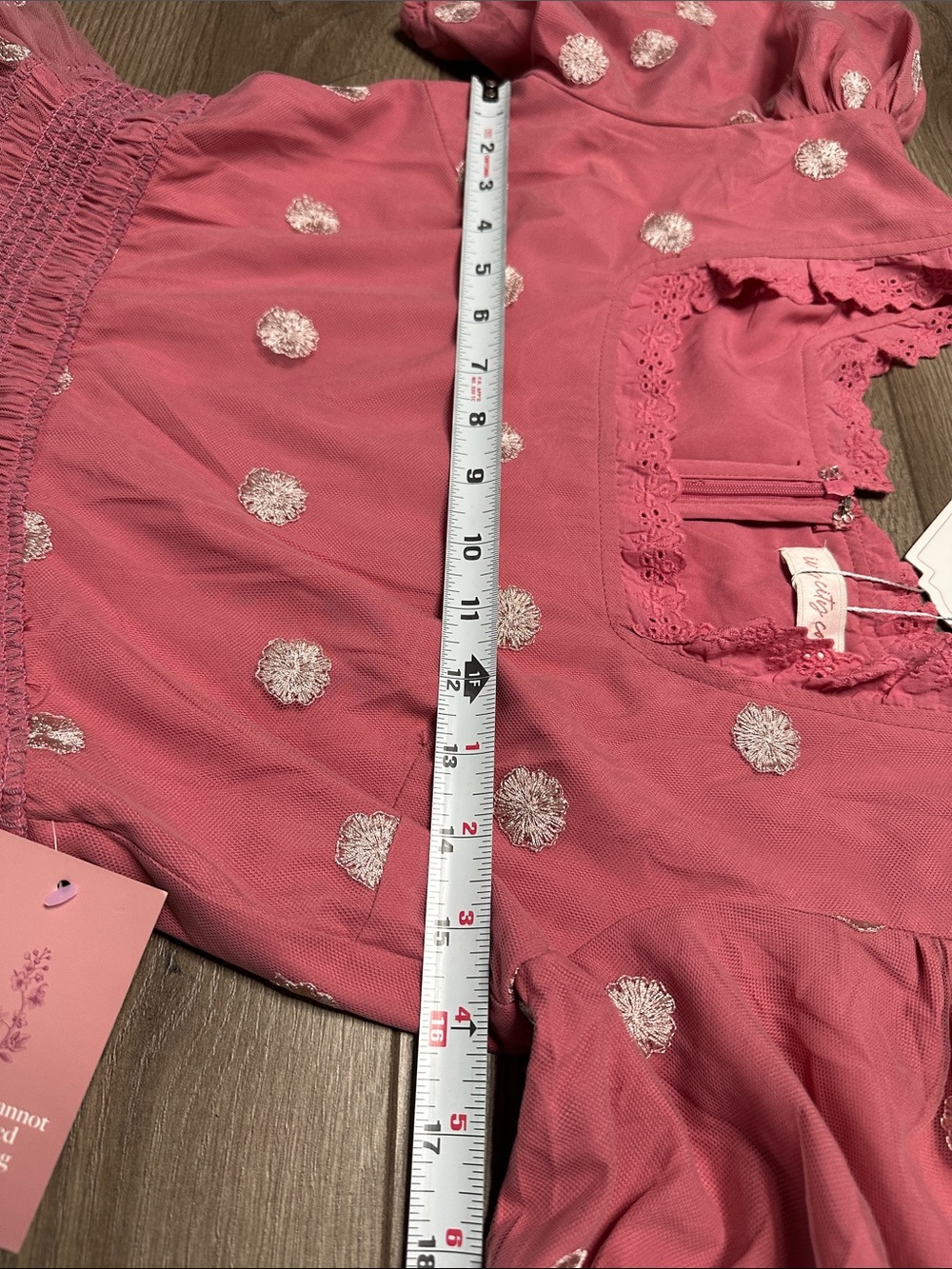 Ivy City Zoey Fairytale Floral Embroidered Garden Party Maxi Dress Pink Small - Picture 13 of 15